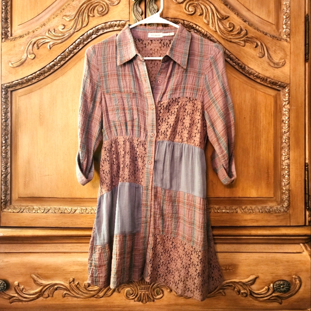 Western Blu Pepper Babydoll Top